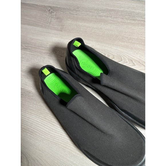 Oofos OOmg Low Recovery Shoe Mens 10 Womens 12 Black Lime Green EU 43 Slip On main image 5